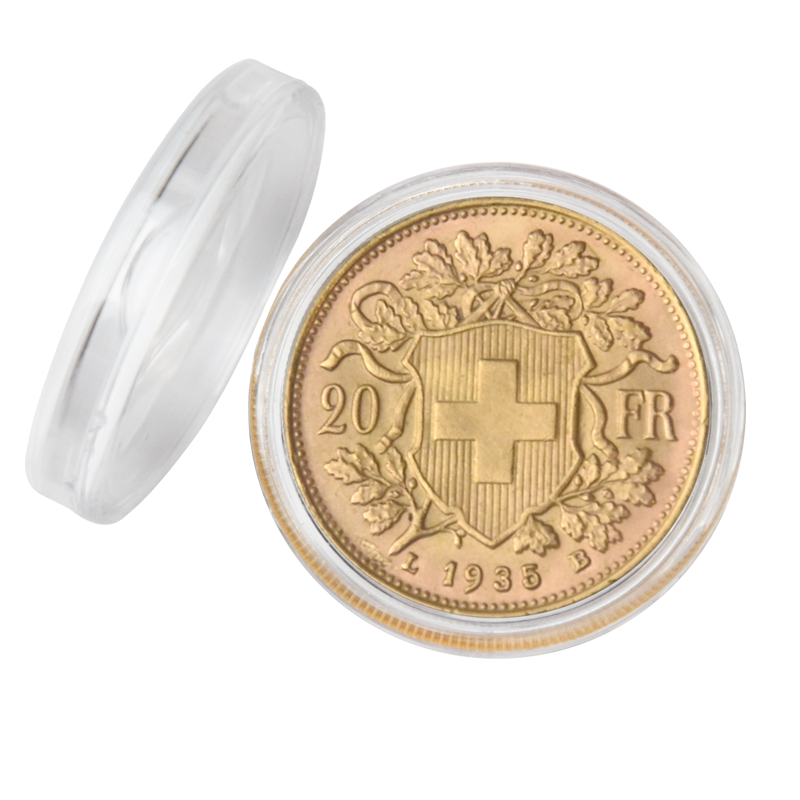 Holz-Münzkassette Für 35 Stk 10 Euro, 20 Euro, 10 DM Münzen In Kapseln - Foto 11